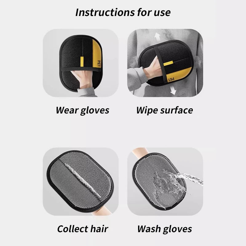 Pet Hair Cleaning / Collection Gloves